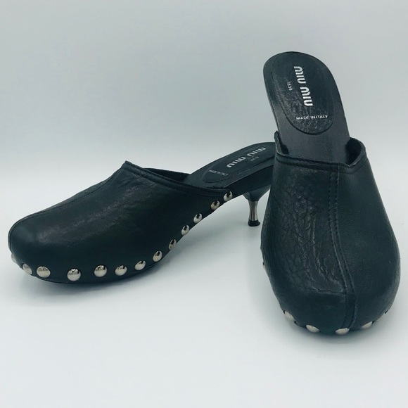 Miu Miu Shoes - MIU MIU BY PRADA WOODEN CLOG